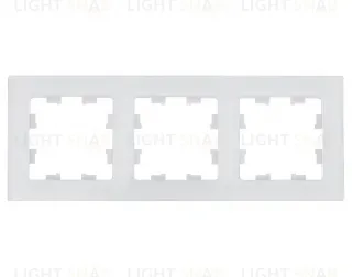 Рамка тройная Schneider Electric Atlasdesign Nature, натуральное стекло белое ATN360103 ATN360103
