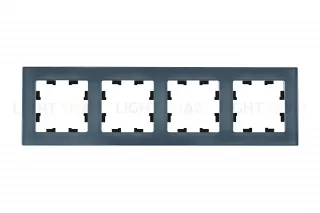 Рамка четверная Schneider Electric Atlasdesign Nature, натуральное стекло грифель ATN360704 ATN360704