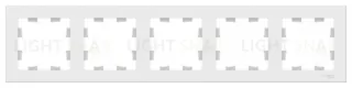 Рамка пятерная Schneider Electric Atlasdesign, лотос ATN001305 ATN001305