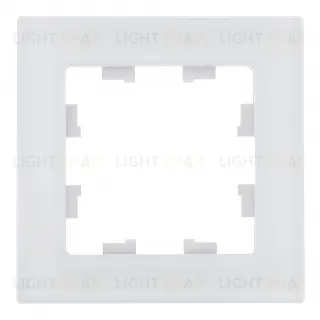 Рамка одинарная Schneider Electric Atlasdesign Nature, натуральное стекло белое ATN360101 ATN360101