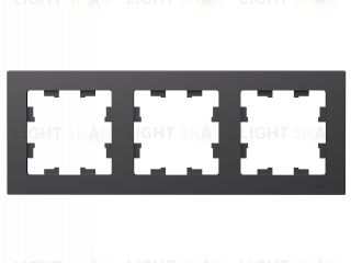 Рамка тройная Schneider Electric Atlasdesign, базальт ATN001403 ATN001403