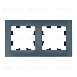 Рамка двойная Schneider Electric Atlasdesign Nature, натуральное стекло грифель ATN360702 ATN360702