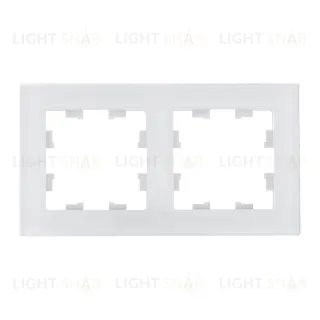Рамка двойная Schneider Electric Atlasdesign Nature, натуральное стекло белое ATN360102 ATN360102