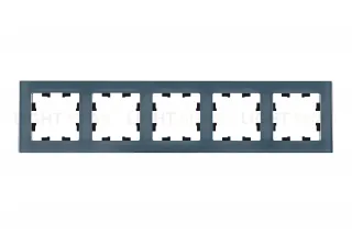 Рамка пятерная Schneider Electric Atlasdesign Nature, натуральное стекло грифель ATN360705 ATN360705