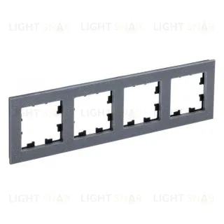 Рамка четверная Schneider Electric Atlasdesign Nature, айс грей мрамор ATN343204 ATN343204