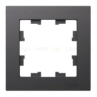 Рамка одинарная Schneider Electric Atlasdesign, базальт ATN001401 ATN001401