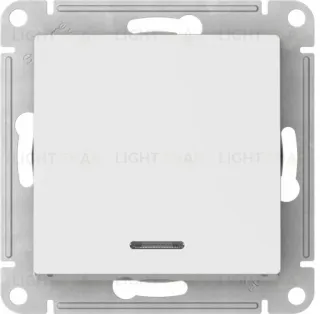 Выключатель одноклавишный проходной с подсветкой Schneider Atlasdesign 10А, быстрозажим. клем., белый ATN000163S ATN000163S