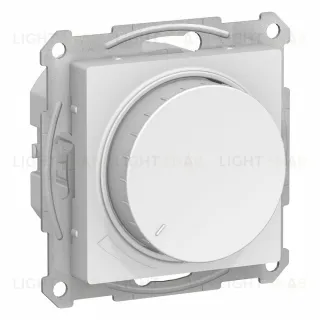 Светорегулятор поворотно-нажимной LED, RC, 400Вт Schneider Atlasdesign, белый ATN000123 ATN000123