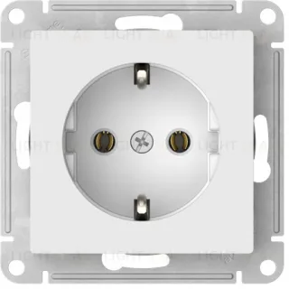 Розетка с заземлением Schneider Electric Atlasdesign 16А, быстрозажим. клем., белый ATN000143S ATN000143S