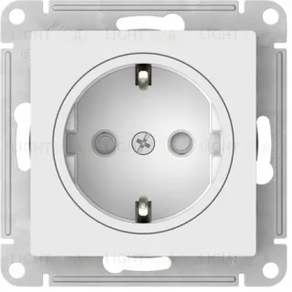 Розетка с заземлением со шторками Schneider Electric Atlasdesign ART 16А, быстрозажим. клем., белый ATN200145S ATN200145S
