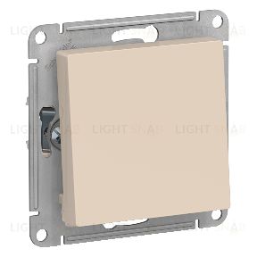 Выключатель одноклавишный проходной Schneider Atlasdesign 10А, бежевый ATN000261 ATN000261