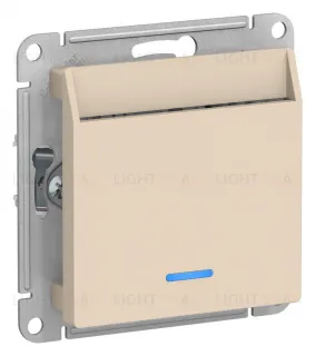 Карточный выключатель с задержкой времени 10А/250 В~ Schneider Electric Atlasdesign, бежевый ATN000267 ATN000267