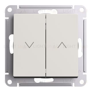 Выключатель управления для жалюзи и рольставней Schneider Electric Atlasdesign 10А/250В, бежевый ATN000219 ATN000219