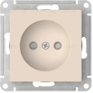 Розетка без заземления со шторками Schneider Electric Atlasdesign 16А, быстрозажим. клем., бежевый ATN000249S ATN000249S