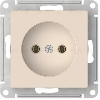 Розетка без заземления Schneider Electric Atlasdesign 16А, быстрозажим. клем., бежевый ATN000241S ATN000241S