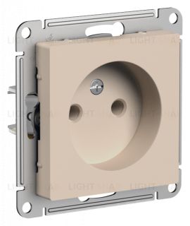 Розетка без заземления Schneider Electric Atlasdesign 16А, песочный ATN001241 ATN001241