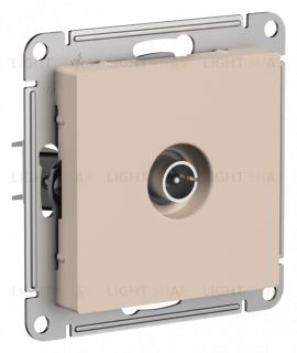 Розетка TV проходная Schneider Electric Atlasdesign 4DB, песочный ATN001292 ATN001292