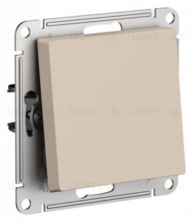Выключатель одноклавишный кнопочный Schneider Electric Atlasdesign 10А, песочный ATN001215 ATN001215