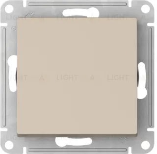 Выключатель одноклавишный кнопочный Schneider Electric Atlasdesign 10А, быстрозажим. клем., песочный ATN001215S ATN001215S