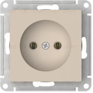 Розетка без заземления Schneider Electric Atlasdesign 16А, быстрозажим. клем., песочный ATN001241S ATN001241S