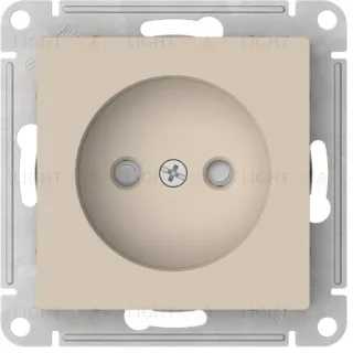 Розетка без заземления со шторками Schneider Electric Atlasdesign 16А, быстрозажим. клем., песочный ATN001249S ATN001249S