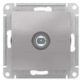 Розетка TV одиночная Schneider Electric Atlasdesign, алюминий ATN000393 ATN000393