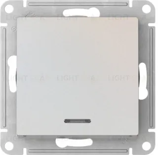 Выключатель одноклавишный проходной с подсветкой Schneider Atlasdesign 10А, быстрозажим. клем., жемчуг ATN000463S ATN000463S