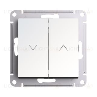 Выключатель управления для жалюзи и рольставней Schneider Electric Atlasdesign 10А/250В, жемчуг ATN000419 ATN000419