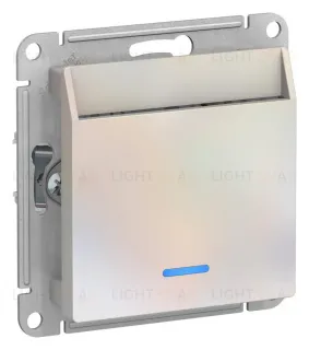 Карточный выключатель с задержкой времени 10А/250 В~ Schneider Electric Atlasdesign, жемчуг ATN000467 ATN000467