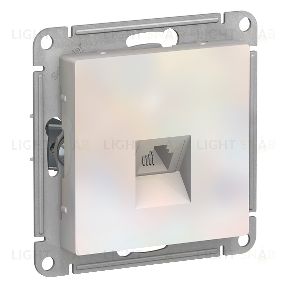Розетка телефонная одинарная Schneider Electric Atlasdesign RJ11, жемчуг ATN000481 ATN000481