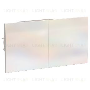 Розетка двойная с заземлением со шторками с развижной крышкой в сборе Schneider Atlasdesign, жемчуг ATN000428 ATN000428