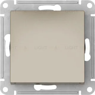 Выключатель одноклавишный проходной Schneider Atlasdesign 10А, быстрозажим. клем., шампань ATN000561S ATN000561S