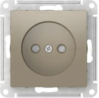 Розетка без заземления со шторками Schneider Electric Atlasdesign 16А, быстрозажим. клем., шампань ATN000549S ATN000549S