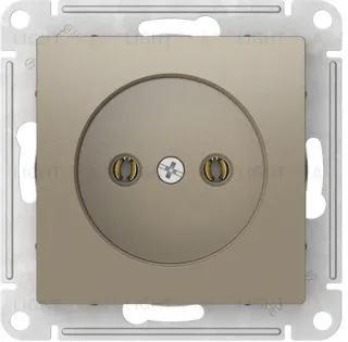 Розетка без заземления Schneider Electric Atlasdesign 16А, быстрозажим. клем., шампань ATN000541S ATN000541S