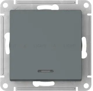 Выключатель одноклавишный проходной с подсветкой Schneider Atlasdesign 10А, быстрозажим. клем., грифель ATN000763S ATN000763S