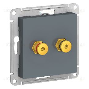 Розетка акустическая двойная Schneider Atlasdesign, грифель ATN000787 ATN000787