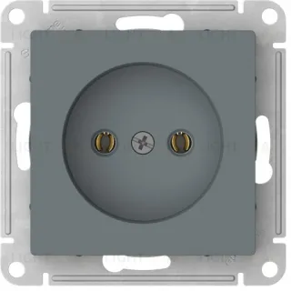 Розетка без заземления Schneider Electric Atlasdesign 16А, быстрозажим. клем., грифель ATN000741S ATN000741S