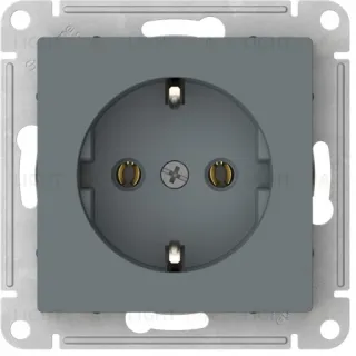 Розетка с заземлением Schneider Electric Atlasdesign 16А, быстрозажим. клем., грифель ATN000743S ATN000743S