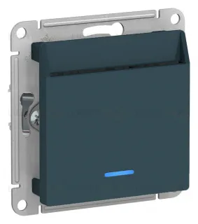 Карточный выключатель с задержкой времени 10А/250 В~ Schneider Electric Atlasdesign, изумруд ATN000867 ATN000867