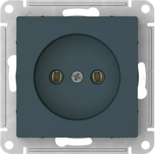 Розетка без заземления Schneider Electric Atlasdesign 16А, быстрозажим. клем., изумруд ATN000841S ATN000841S