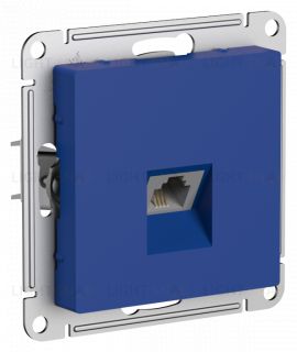 Розетка телефонная одинарная Schneider Electric Atlasdesign RJ11, аквамарин ATN001181 ATN001181