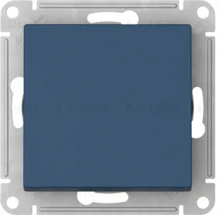 Выключатель одноклавишный Schneider Atlasdesign 10А, быстрозажим. клем., аквамарин ATN001111S ATN001111S