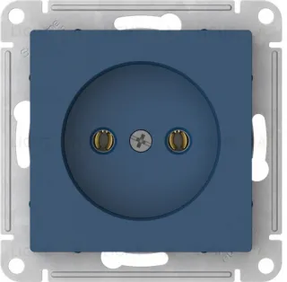 Розетка без заземления Schneider Electric Atlasdesign 16А, быстрозажим. клем., аквамарин ATN001141S ATN001141S