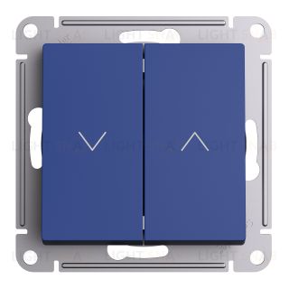 Выключатель управления для жалюзи и рольставней Schneider Electric Atlasdesign 10А/250В, аквамарин ATN001119 ATN001119