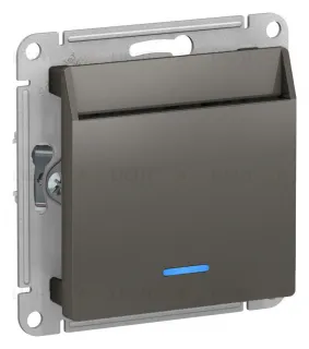 Карточный выключатель с задержкой времени 10А/250 В~ Schneider Electric Atlasdesign, сталь ATN000967 ATN000967