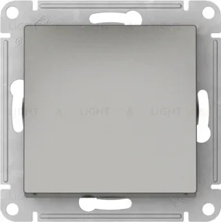 Выключатель одноклавишный кнопочный Schneider Electric Atlasdesign 10А, быстрозажим. клем., сталь ATN000915S ATN000915S