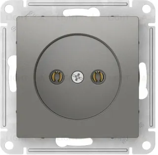 Розетка без заземления Schneider Electric Atlasdesign 16А, быстрозажим. клем., сталь ATN000941S ATN000941S
