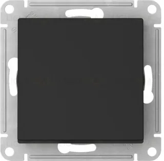 Выключатель одноклавишный Schneider Atlasdesign 10А, быстрозажим. клем., карбон ATN001011S ATN001011S