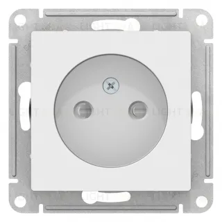 Розетка без заземления со шторками Schneider Electric Atlasdesign 16А, лотос ATN001349 ATN001349