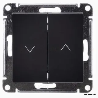 Выключатель управления для жалюзи и рольставней Schneider Electric Atlasdesign 10А/250В, базальт ATN001419 ATN001419